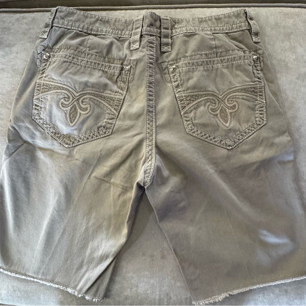 Rock Revival Men's Tan Jean Shorts